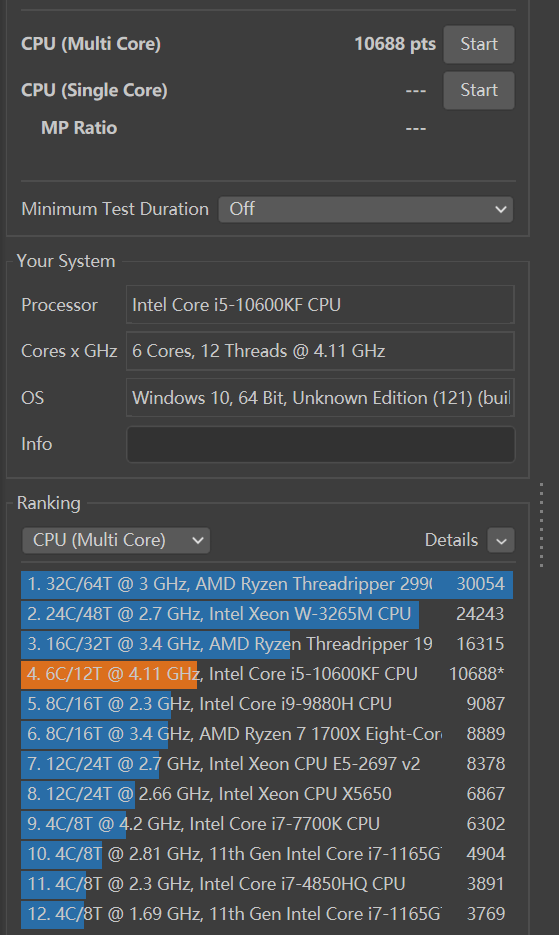 i510600kf简测最香的i5