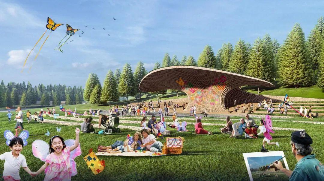 长寿湖卧龙谷人工湿地公园人境共生的湿地体验营地