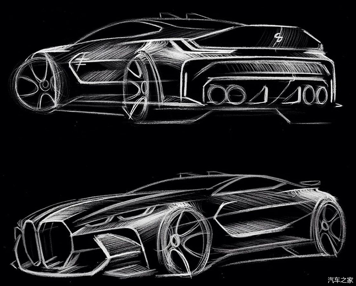 最炸裂的宝马!m3m4新跑车与设计稿如出一辙,鼻孔风格改变