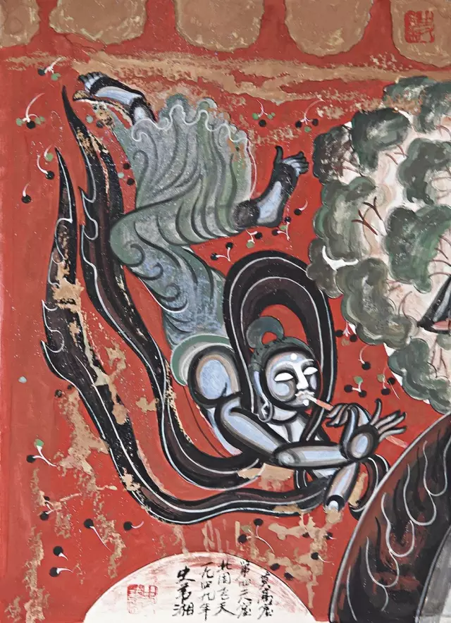 敦煌壁画复原图重新揭开大美敦煌千年面纱