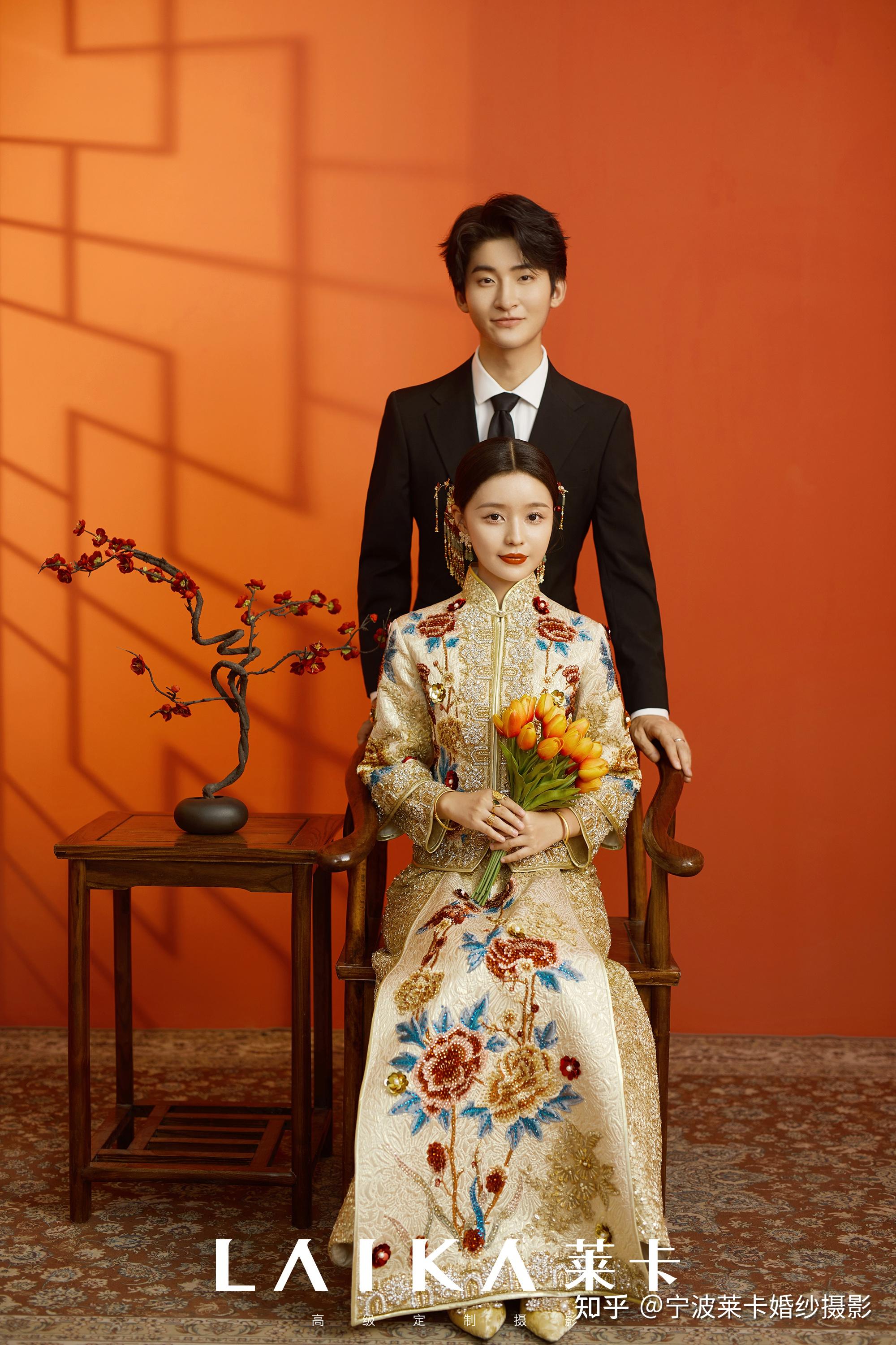 不断创新的新中式婚纱照是这样的