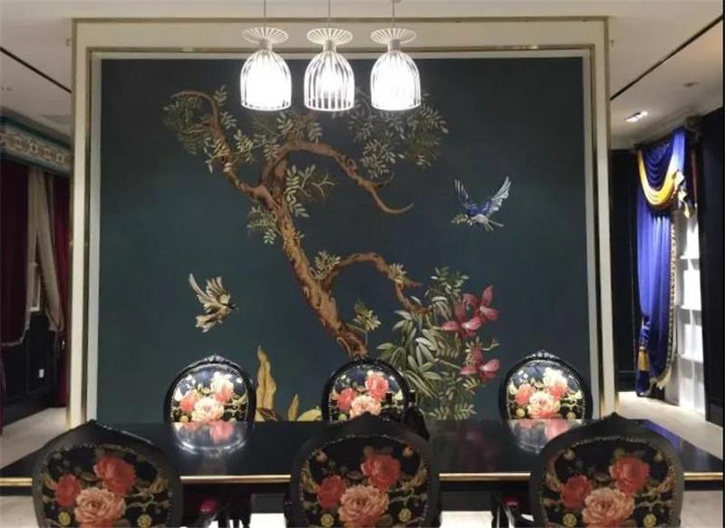 红宝石墙布家装新思路无缝墙布拯救家的一成不变