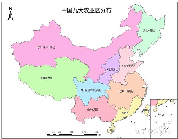 中国生态功能保护区shp数据、九大农业区划、九大流域等合集 - 知乎