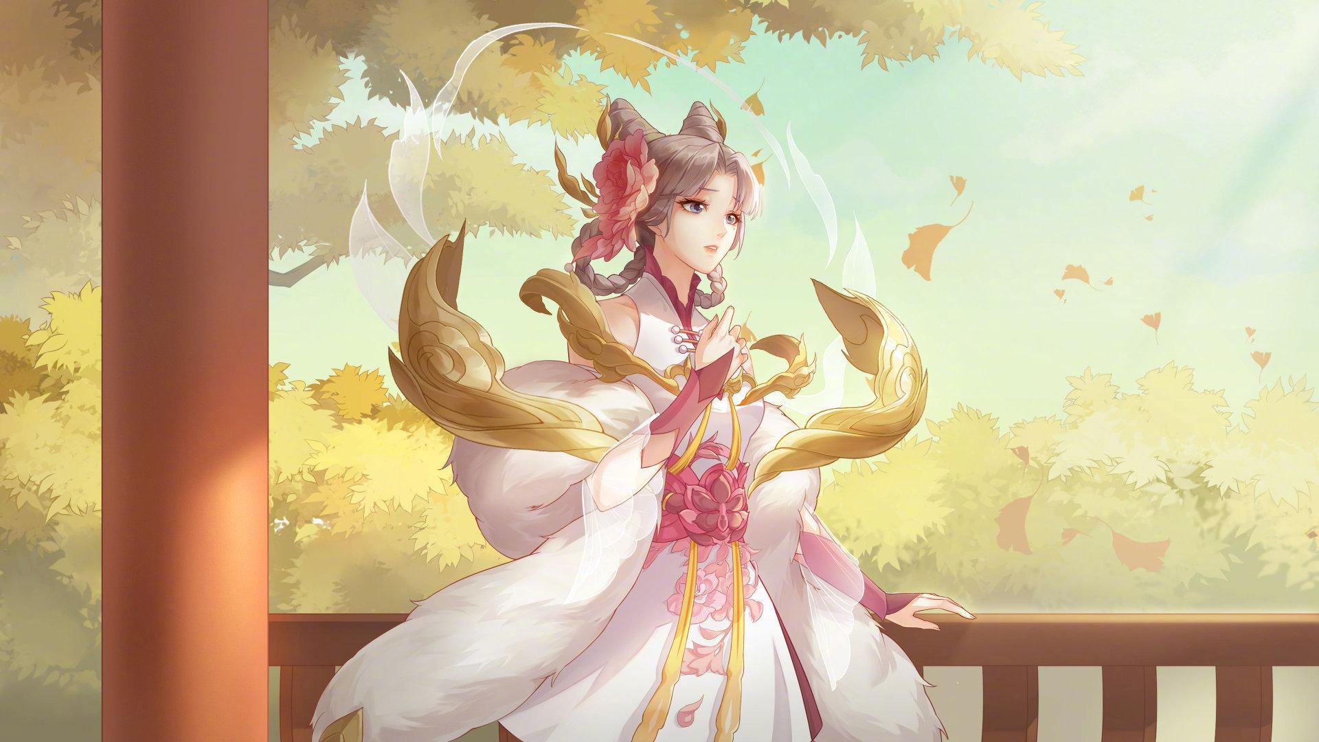 《王者荣耀》嫦娥拒霜思皮肤即将上线,2000 万玩家共