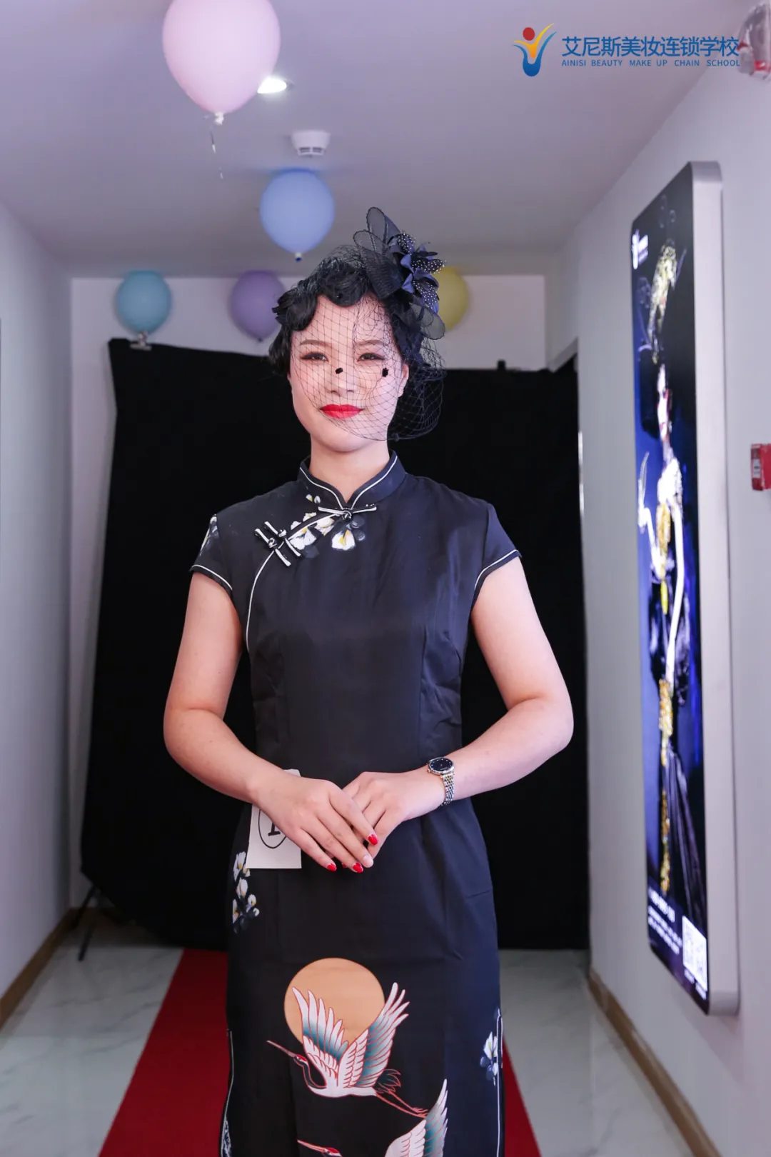 造型考核 |"印象民国风"旗袍造型秀,吴江校区崛起新锐力量