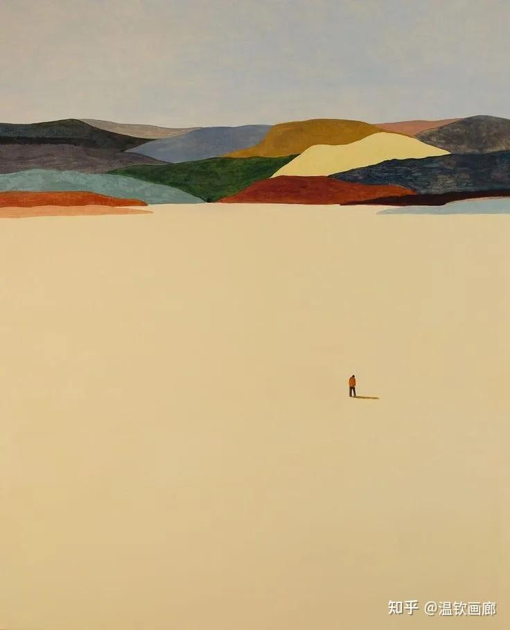现代主义简约主义风景油画艺术家吉姆·蒂奥