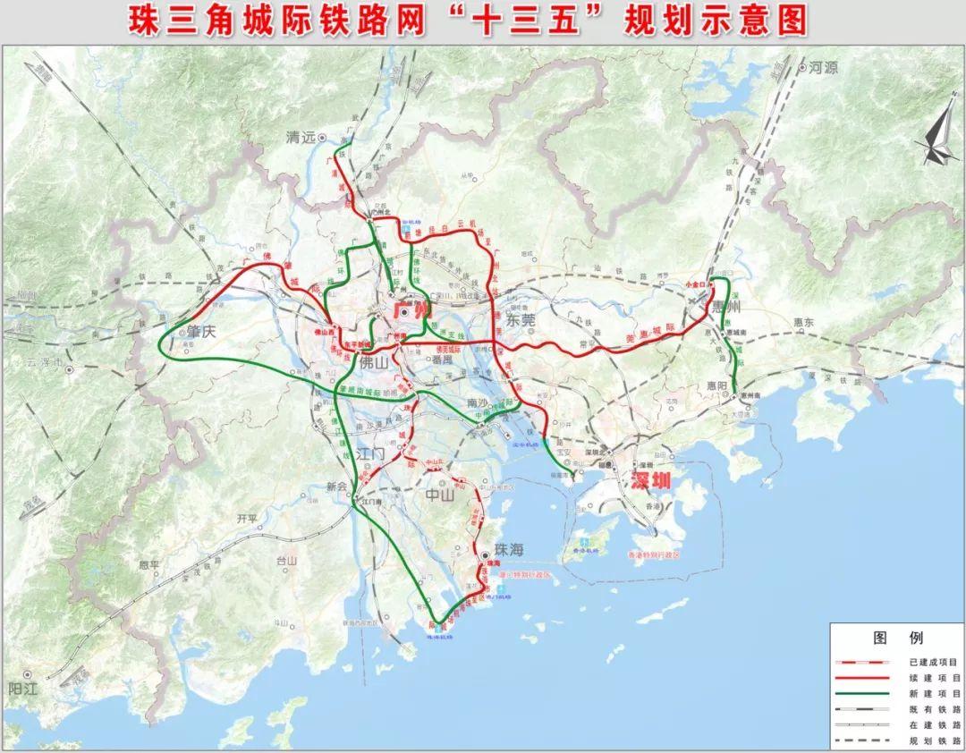该线路自广深铁路新塘站引出,止于深圳机场站,并预留延长至深圳福田