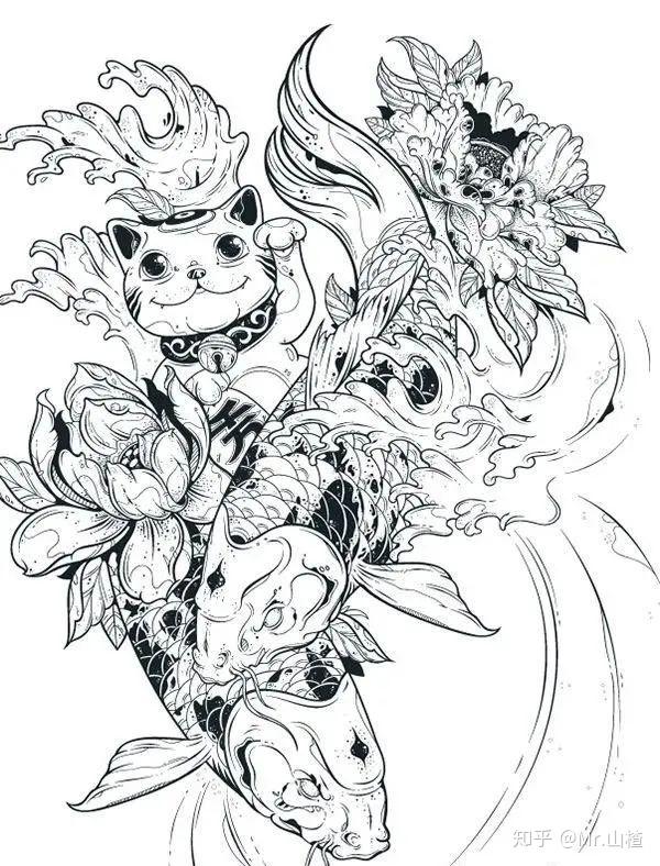 杭师大浙师大黑白装饰画考研必备临摹范本part1