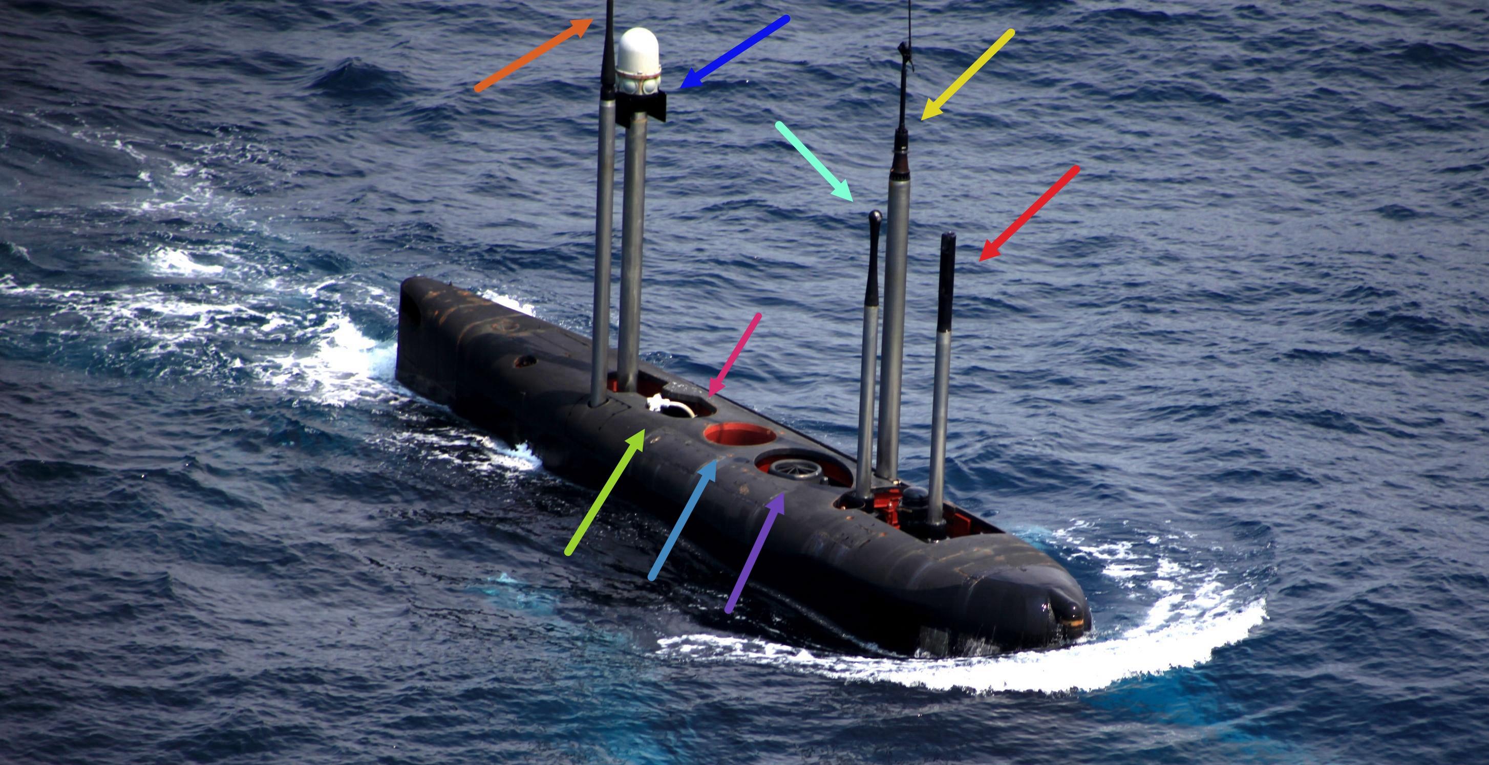 潜艇的桅杆一般分为以下几种:潜望镜(periscope mast),又细分为攻击
