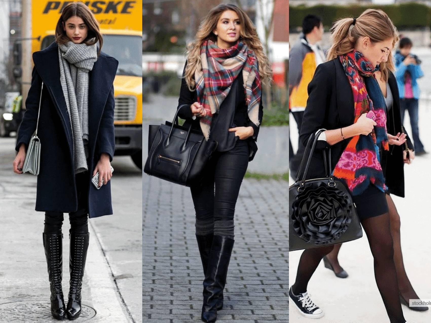 这些围巾怎么搭衣服都好看女神进化论