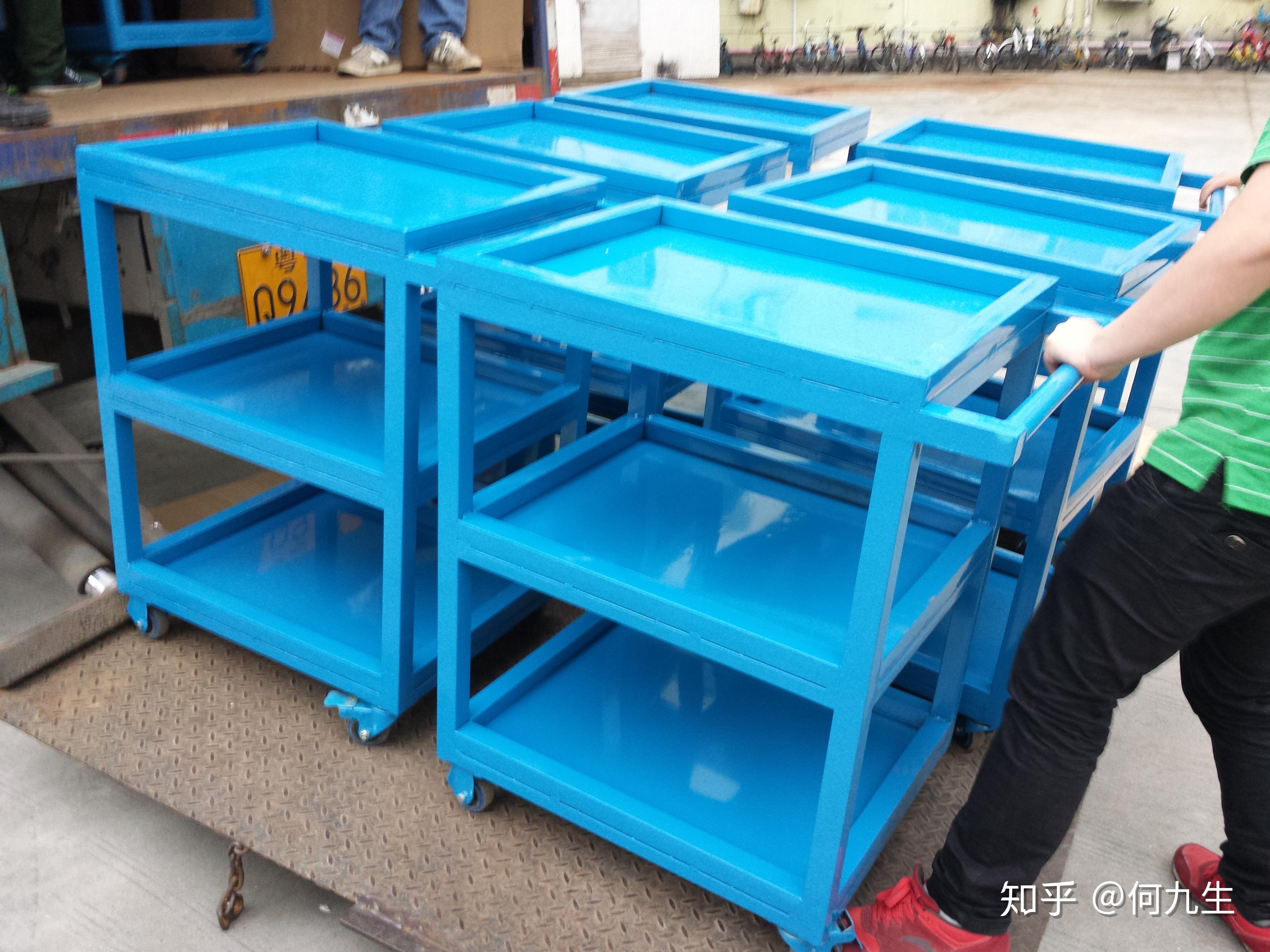 a 铁板手推车_平板手推车_物料周转车