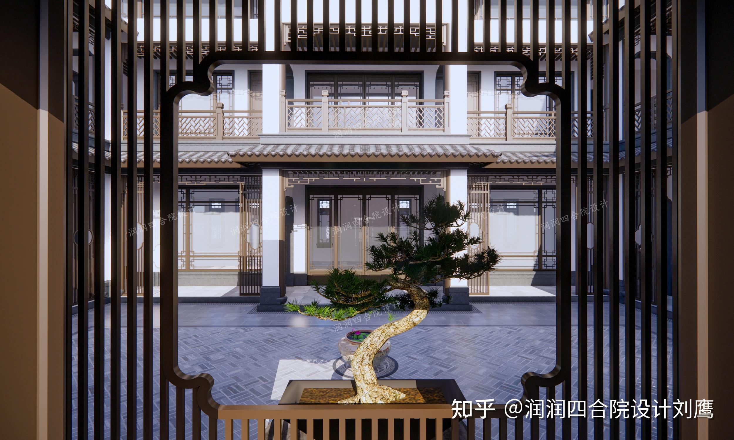 润润四合院设计刘鹰：四川两层苏式四合院祖宅25×18.5，游花园，享田园生活 - 知乎