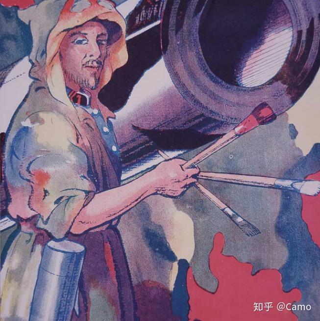 第一款图案迷彩是由艺术家为法国手工绘制的,使法军