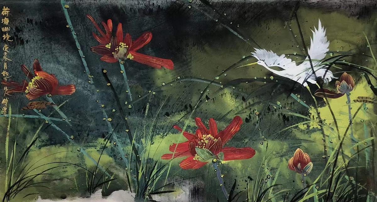 画家傅云石花鸟画作品欣赏