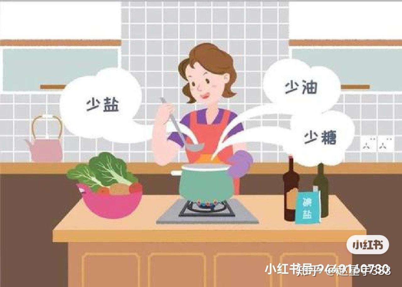 73烹饪时少油少盐少糖,进餐时也可以准备一碗水来"涮菜"去油盐.