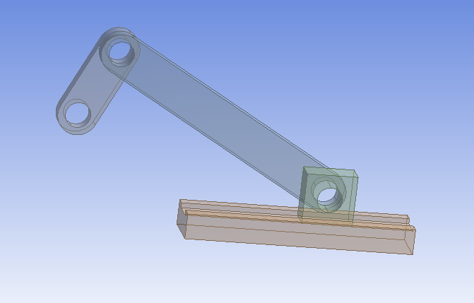 曲柄滑块机构在ansys workbench里的简单实现