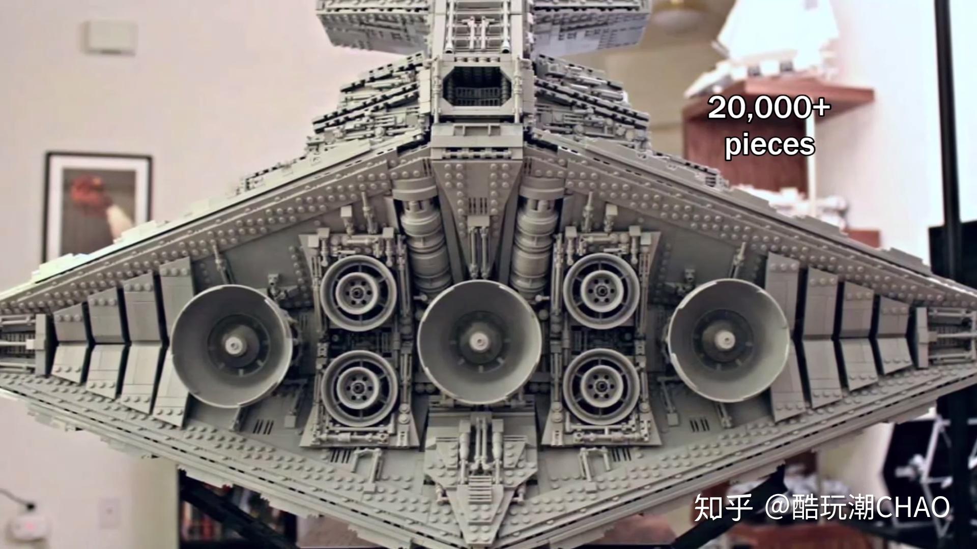 国外乐高玩家自制的巨型星球大战帝国级歼星舰舰队超强内部细节完整而