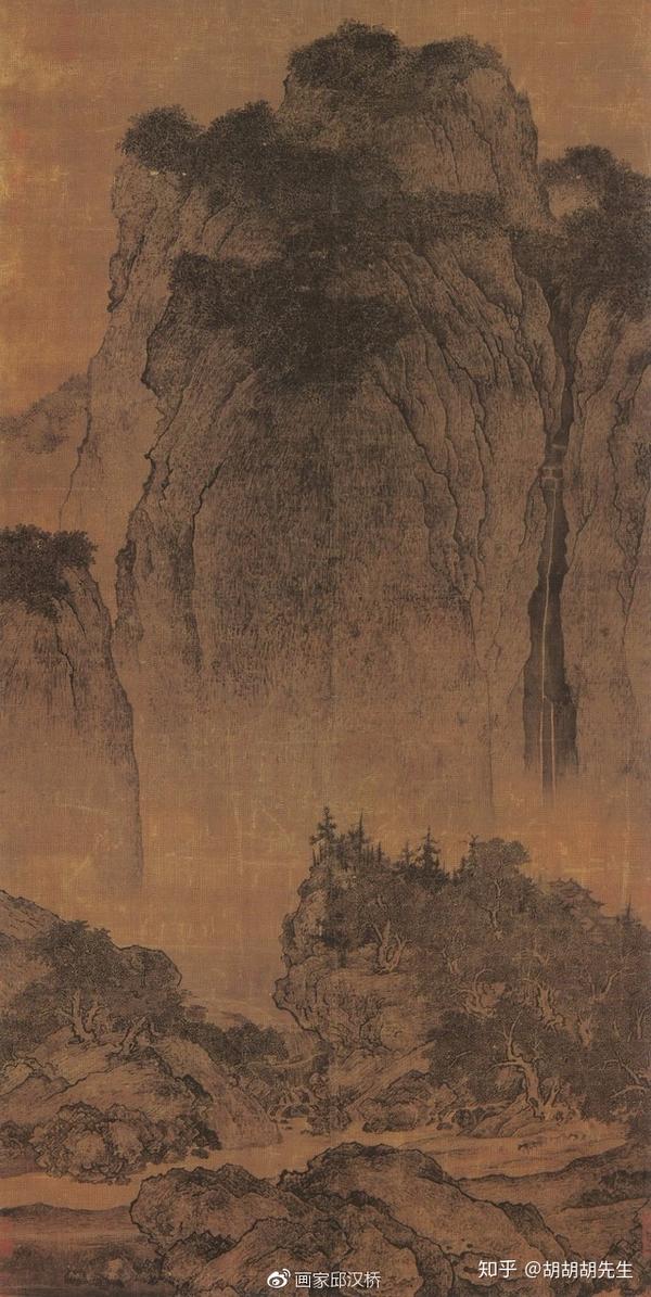 汉桥话画范宽溪山行旅图宋代全景式山水画的高峰