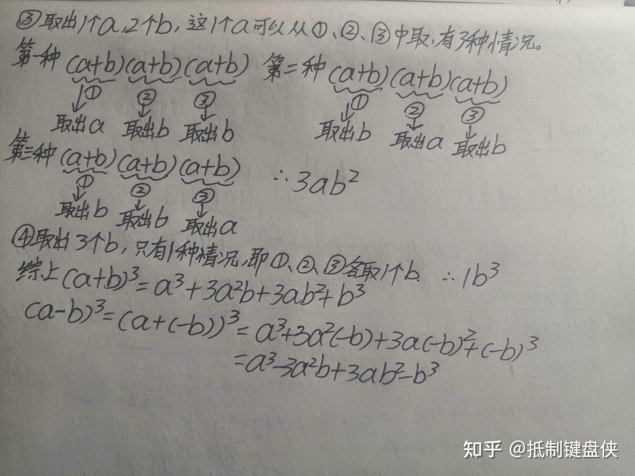 推导立方和与完全立方和公式 - 知乎