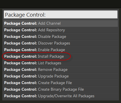 sublimetext3中packagecontrol的安装与使用方法