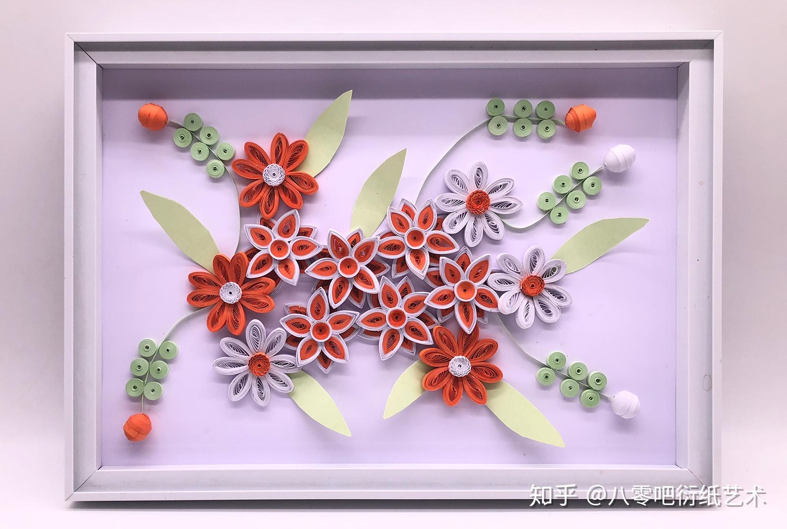 衍纸立体盆栽材料包 3D折纸手工diy套装创意摆件向日葵花束成品_虎窝淘
