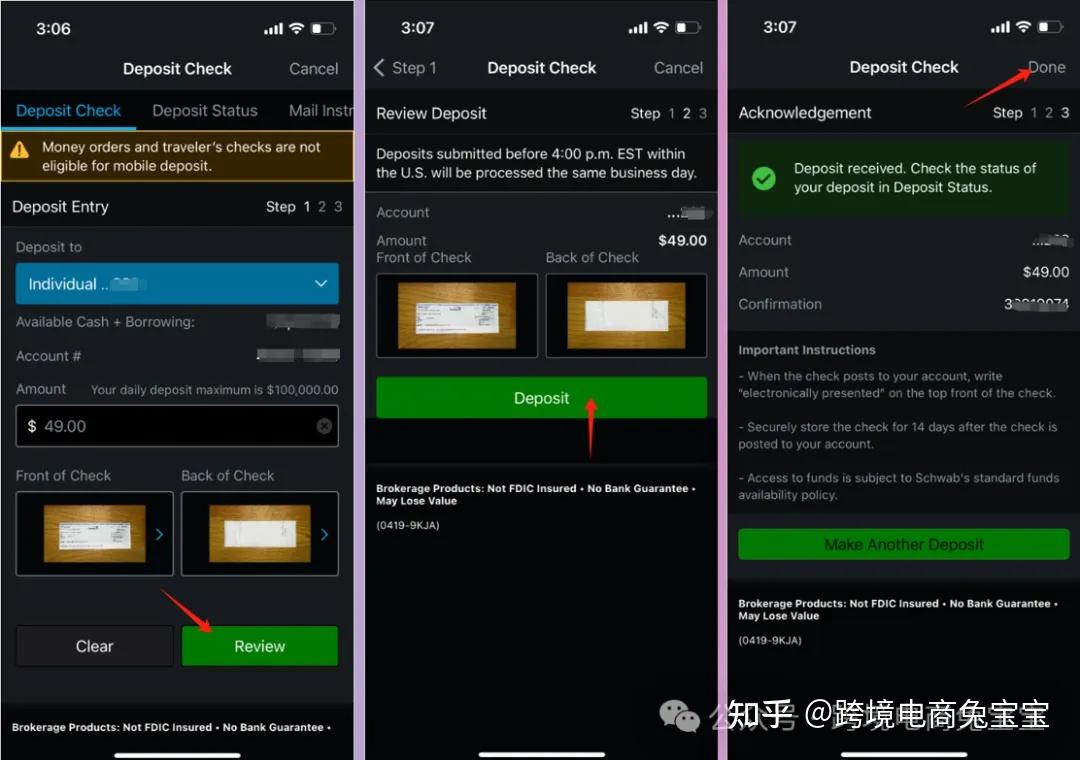 人在国内如何兑现美国银行支票支票如何签名如何存支票到嘉信APP - 知乎