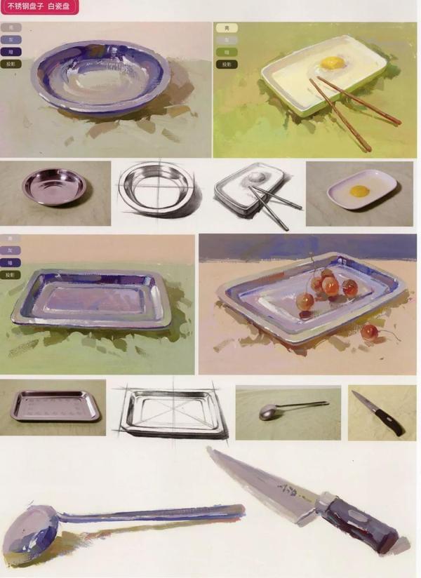 不锈钢器皿-纯不锈钢水壶的画法在处理纯不锈钢水壶的时候就不用考虑