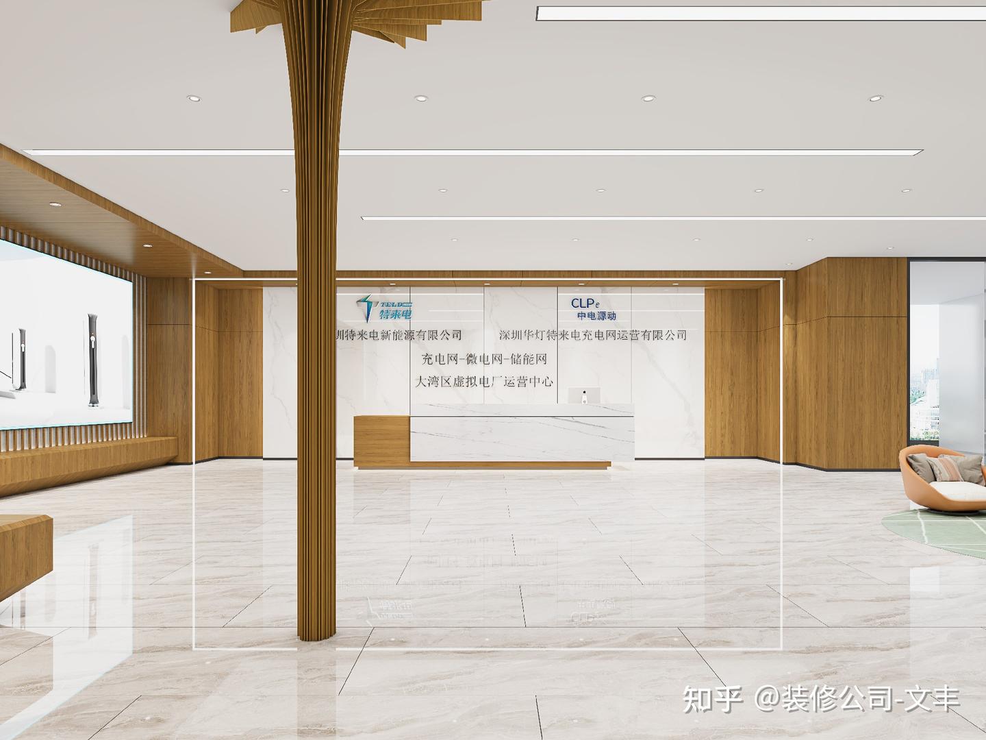 办公室前台设计效果图(10款写字楼大厅装修效果图)-室内设计公司 - 知乎