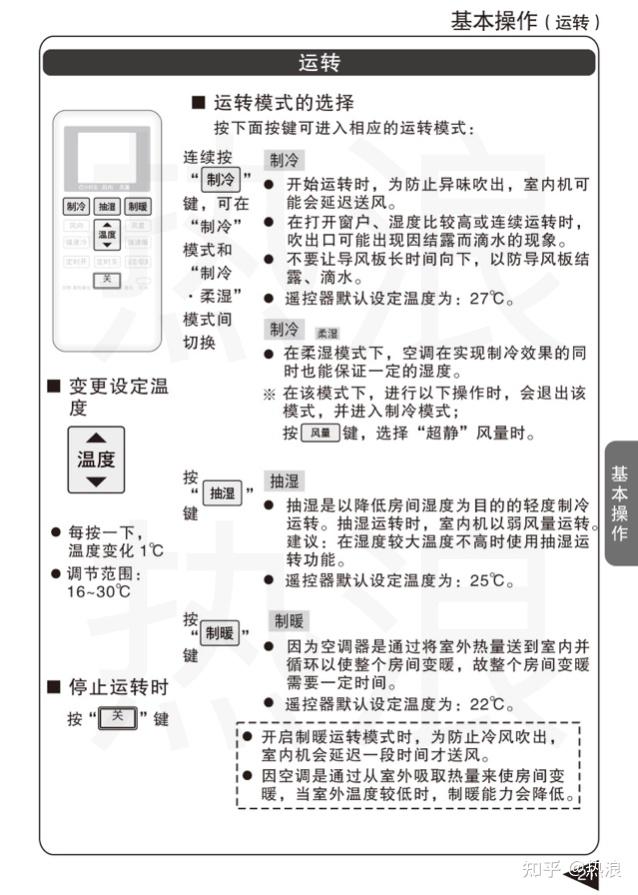 松下空调遥控说明图解图片