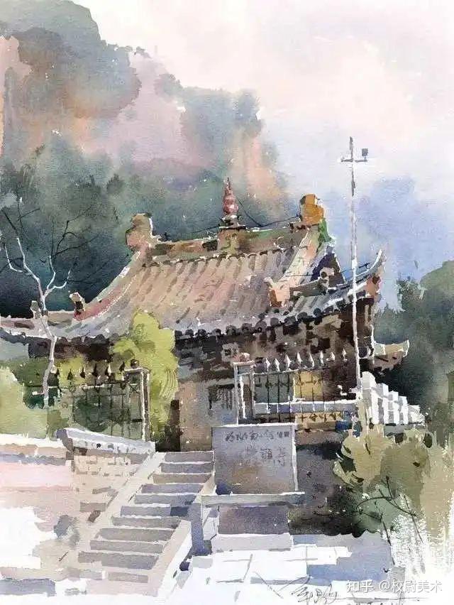 校尉美术分享 | 一组写实水彩画,风格鲜明,用笔果敢 - 知乎
