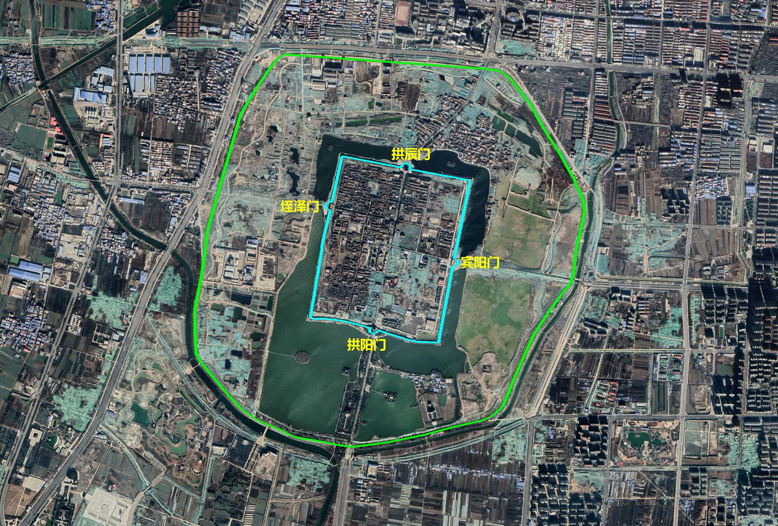 清代二级行政区治所城郭简图四河南