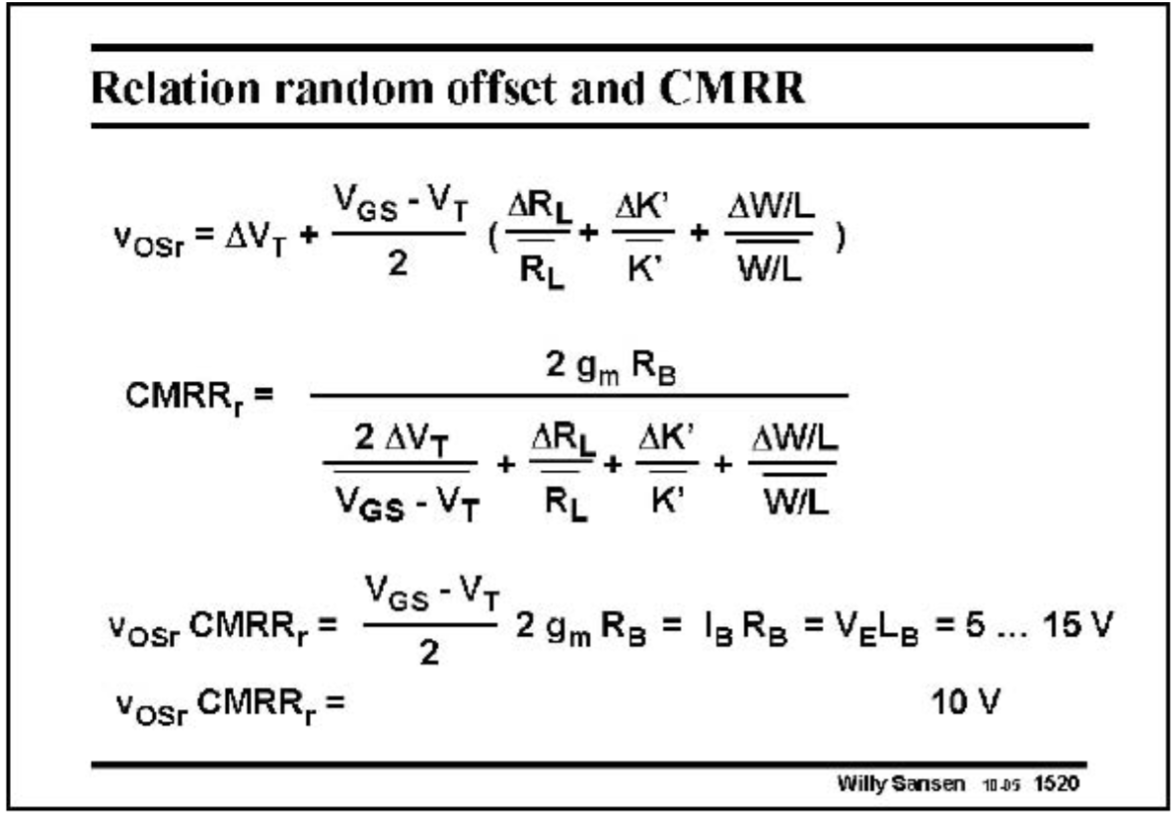 Chapter #15 Offset and CMRR: random and systematic - 知乎