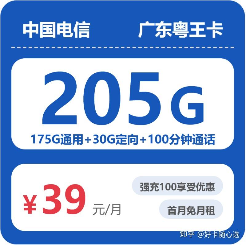 2026广东电信流量卡测评:粤王卡39月租205G全国流量实测分享