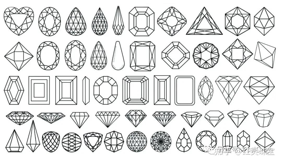 钻石琢型种类介绍图片