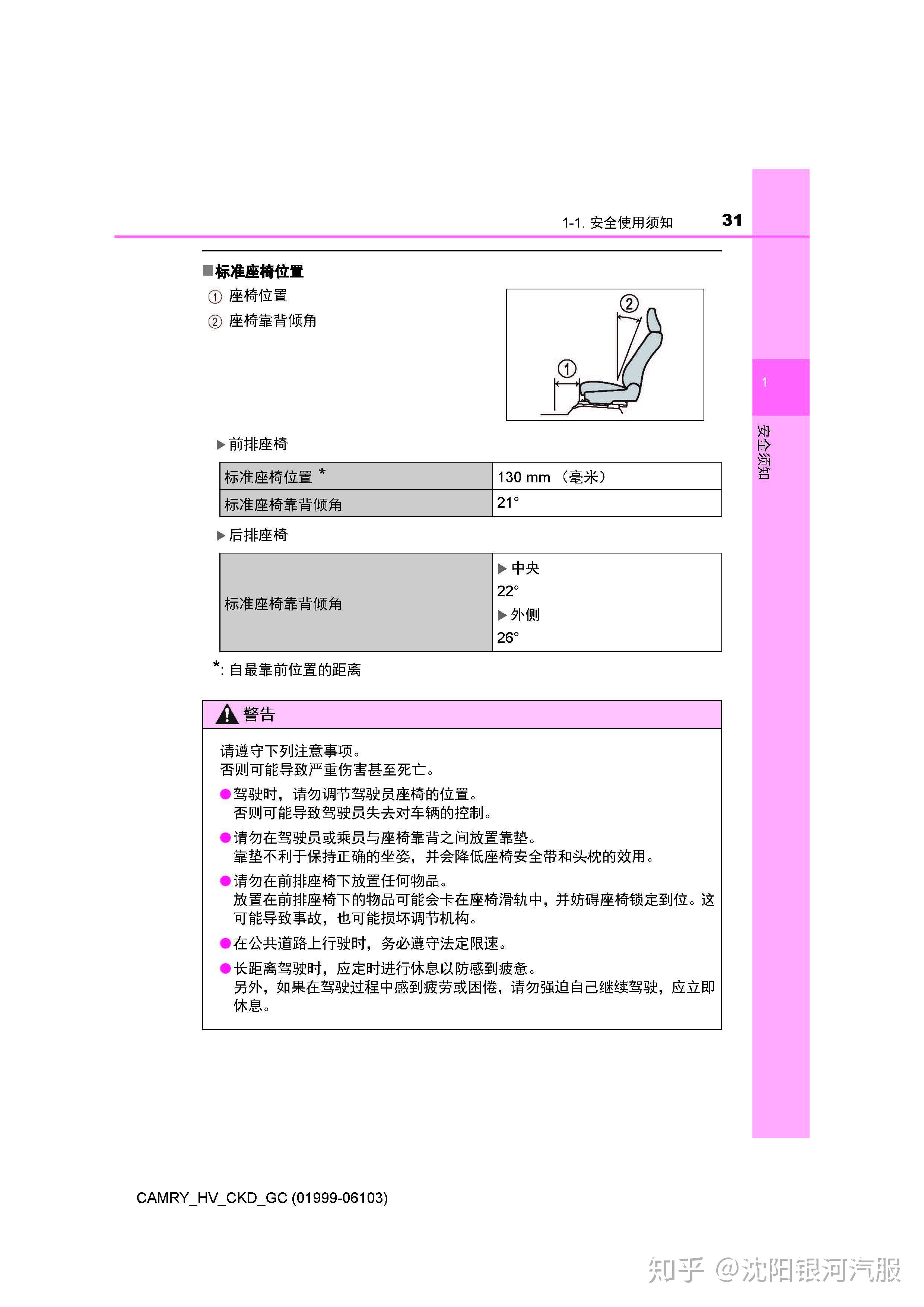 丰田凯美瑞车主必备:丰田凯美瑞用户手册|凯美瑞使用说明书电子版