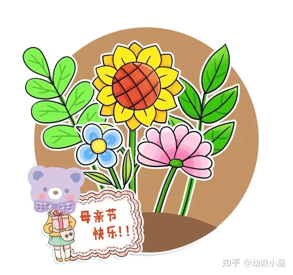 妇女节作品中班图片