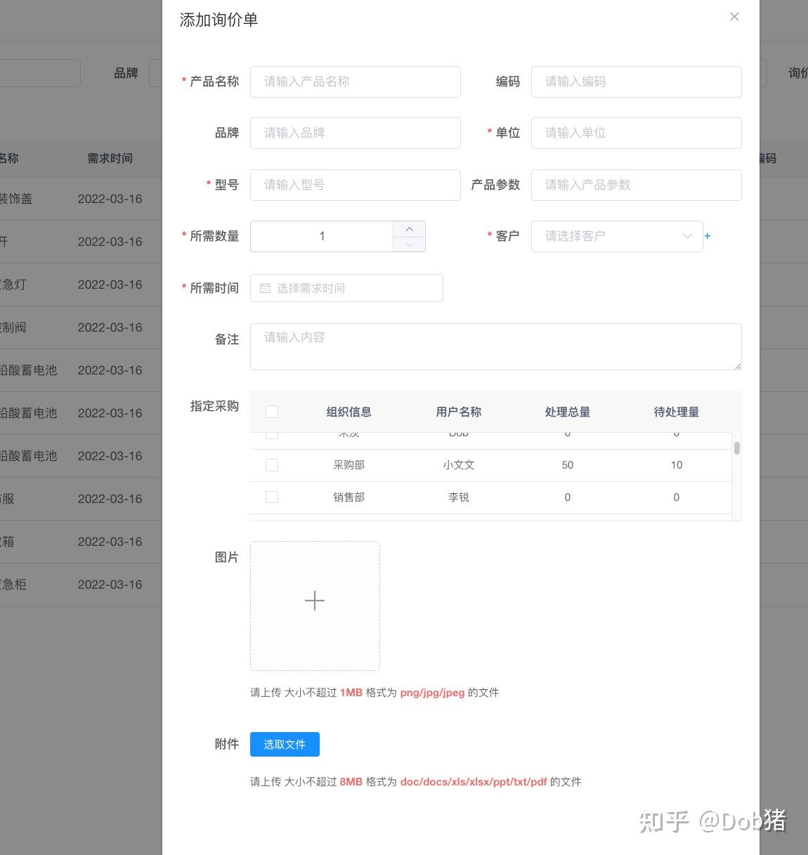 销售/采购询报价系统设计 - 知乎