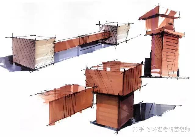 建筑-景观手绘马克笔基本技法全解! - 知乎