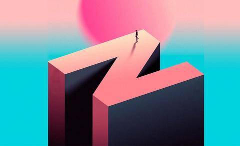 这种割裂的效果是怎么用ps做到的?