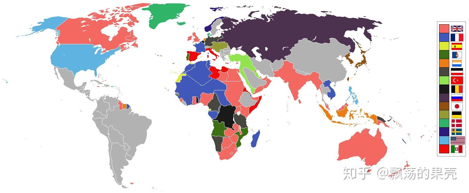 1900年新帝国主义时期殖民地图