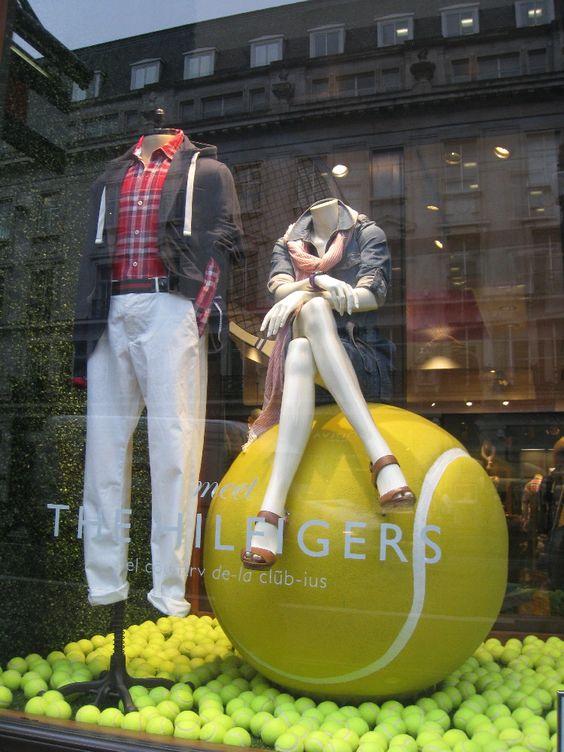 这些网球主题的橱窗简直太漂亮了