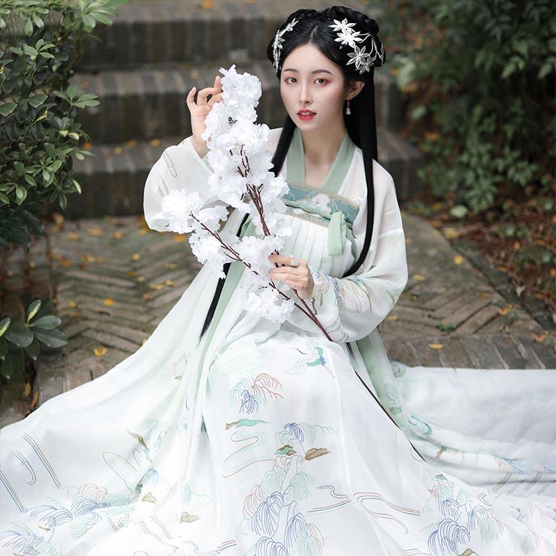 女生汉服大唐风穿搭,女生汉服
