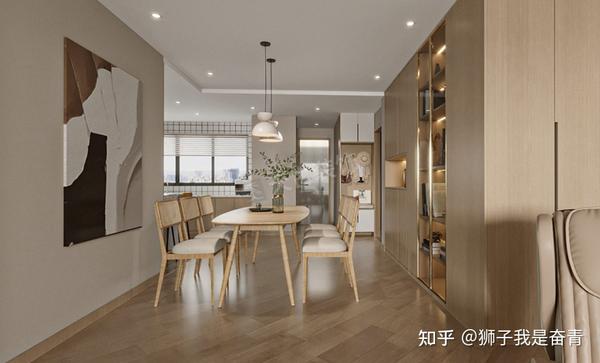原木日式风设计效果图,虎溪花园大平层装修案例,天古装饰 - 知乎