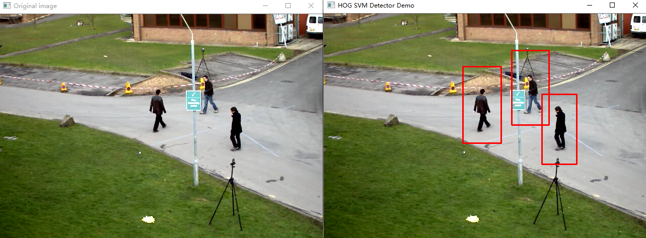 1.  hog   svm 进行行人检测