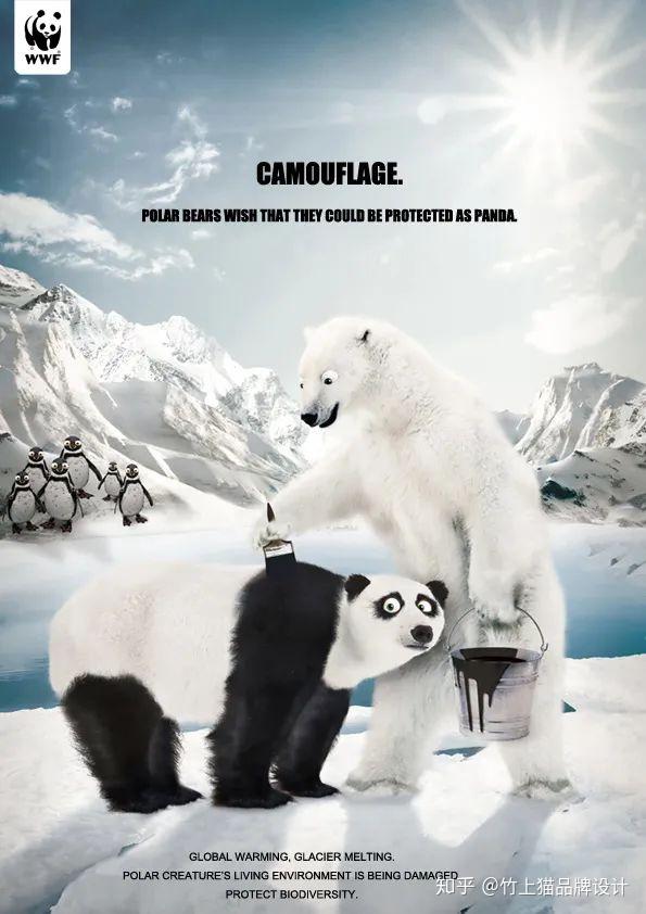 竹上猫|WWF——公益海报大佬 - 知乎