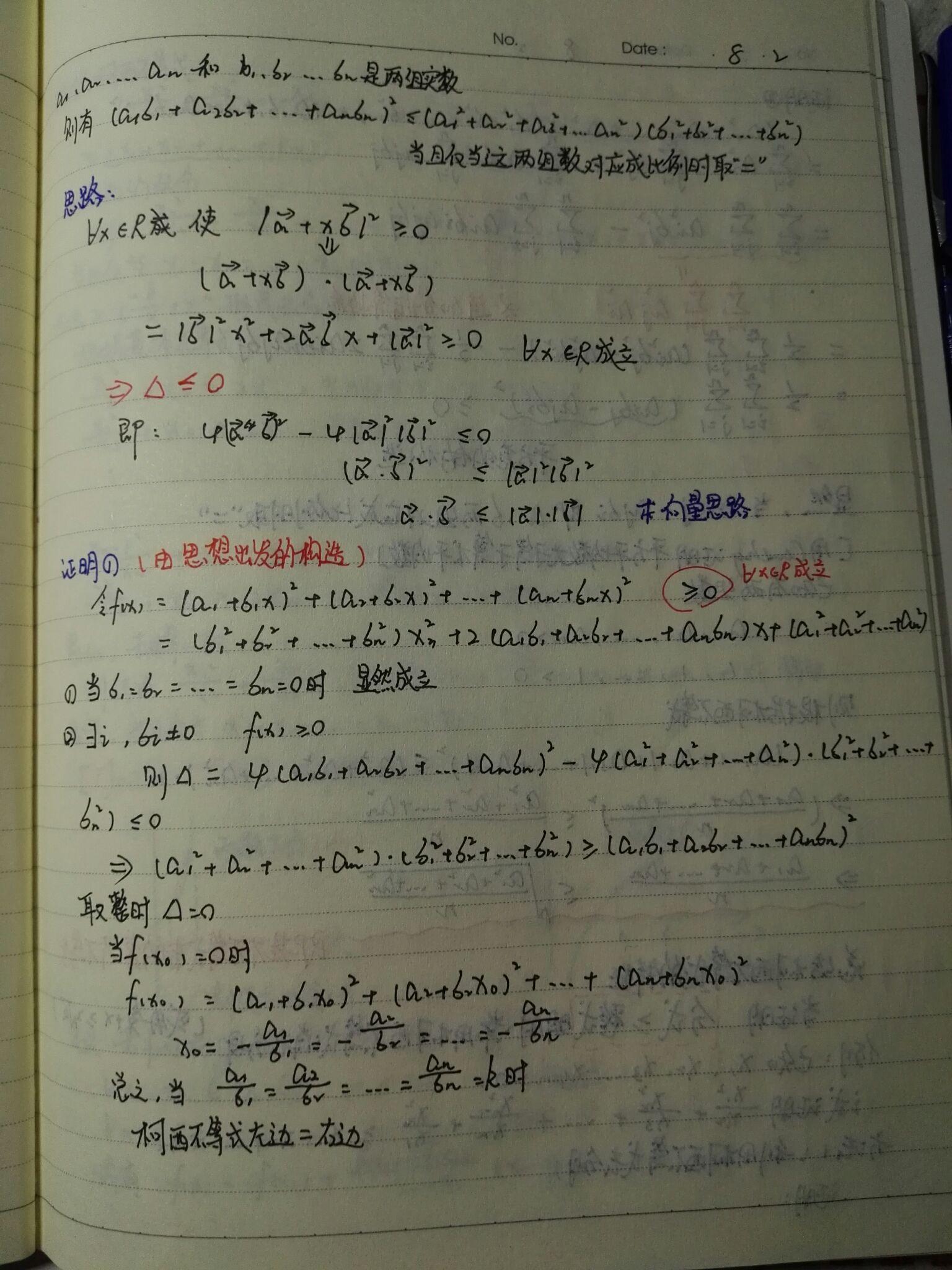 高中数学凶器之不等式手写笔记