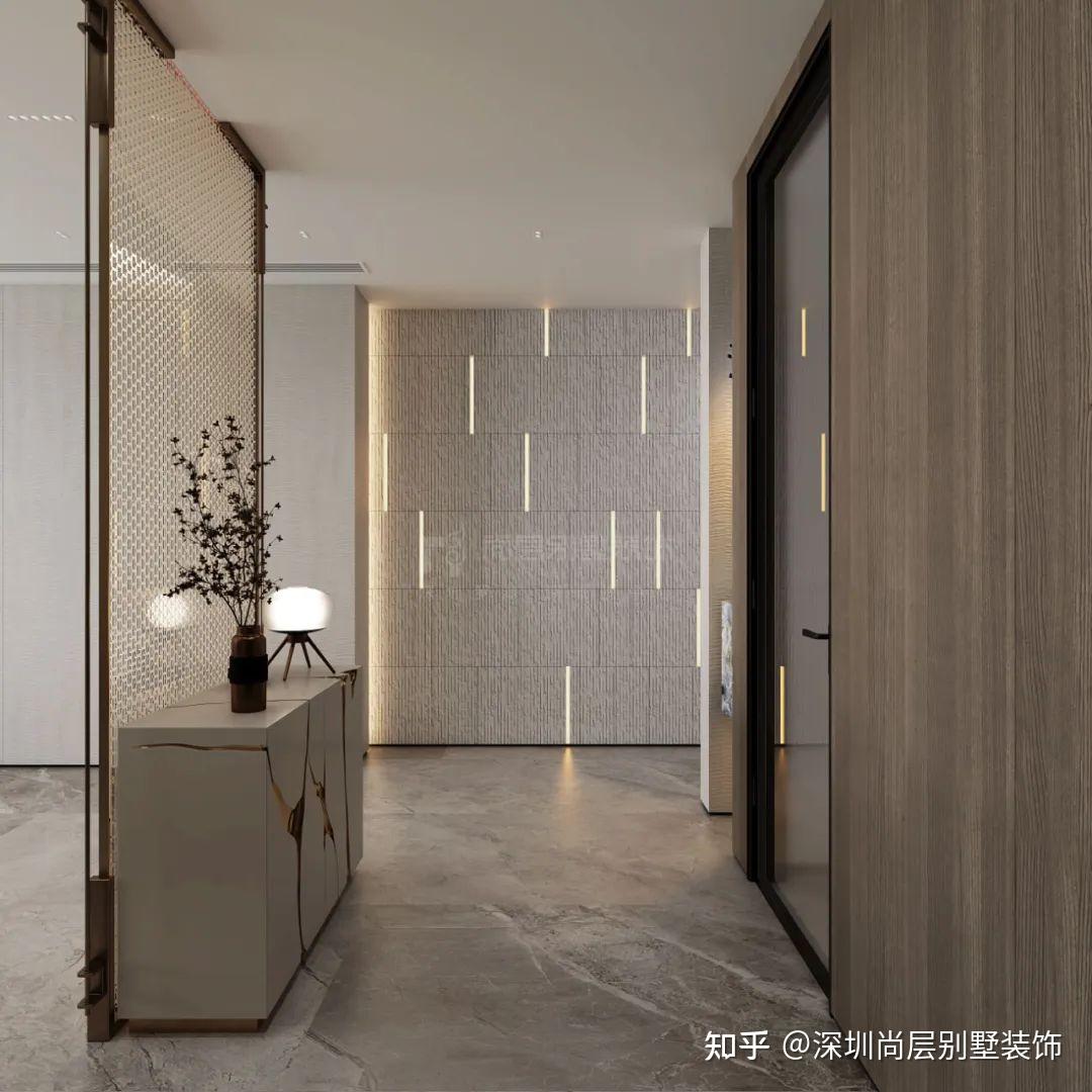 深圳·华侨城新玺 | 217m²现代风设计，游走奢简之间，克制的艺术美学 - 知乎