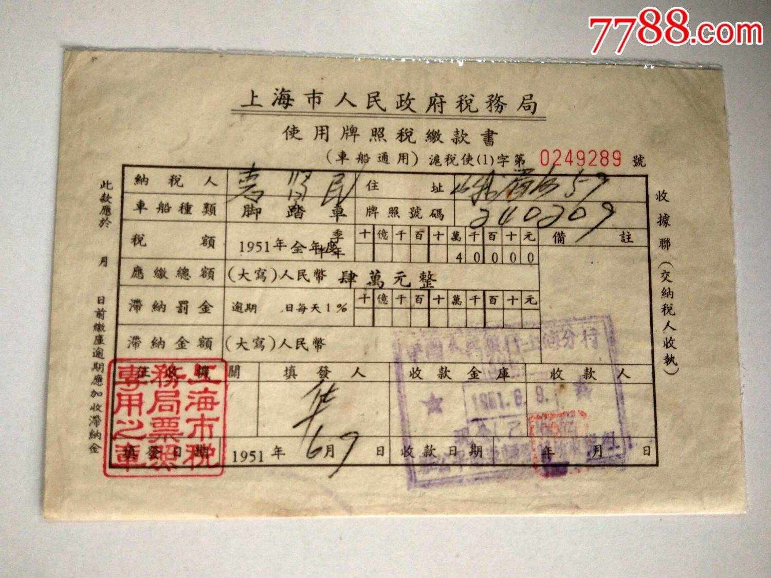 原创车船税的小历史