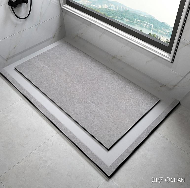 这种120*90cm布局的淋浴房,地砖坡度怎么做才能顺利排水? - 知乎