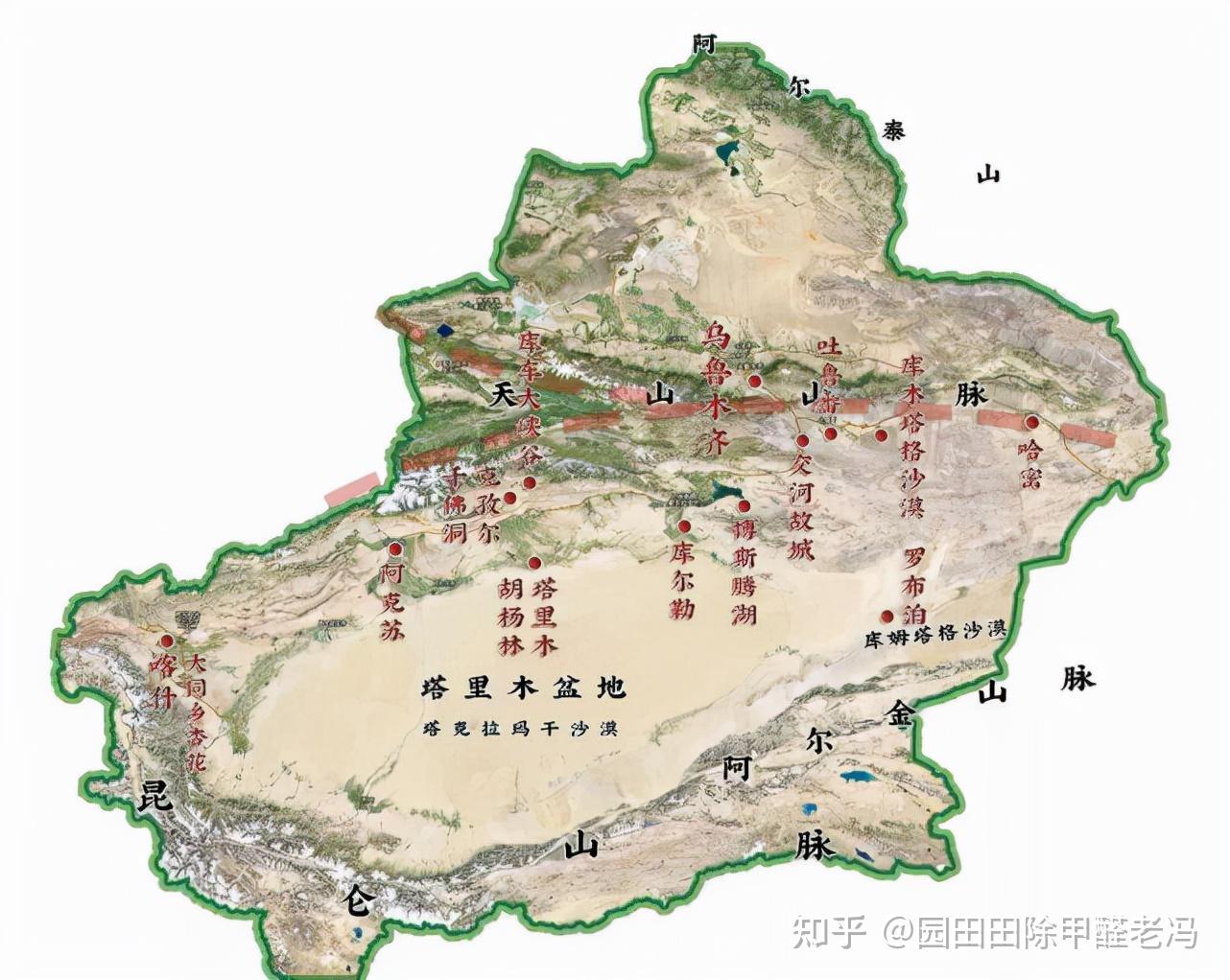 塔克拉玛干沙漠,中国最大沙漠,世界第十大沙漠,世界第二大流动性沙漠